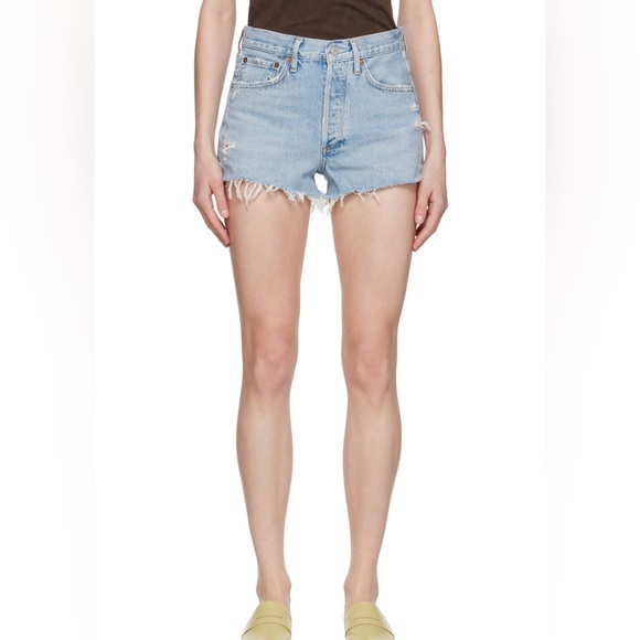 Agolde Parker Vintage Denim Shorts - Picture 3 of 11